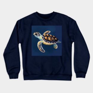 La mignonne petite Tortue imbriquée Crewneck Sweatshirt